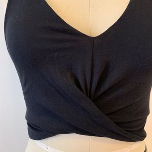 Cotton On Black Twist Crop Top